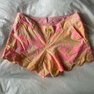 Lilly Pulitzer “Buttercup” shorts - Pink and Yellow Floral Shorts